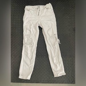 White Jeans with holes